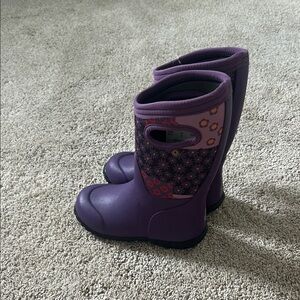 BOGS Purple Kids Rain Boots Size 12